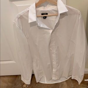 White dress shirt. For any occasion. Size: large.
